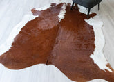 Hereford Brown And White Cowhide Rug (Size: 240 x 200 CM) CHR1905